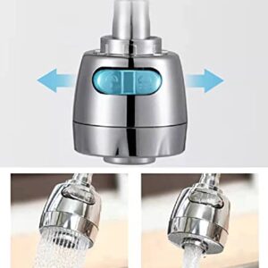 Furiencindy 2 faucet sprayer attachment, rotatable 360° faucet, with removable hose adapter attachment,splash-proof extension faucet, booster shower and water saving device, with two adjustment modes.