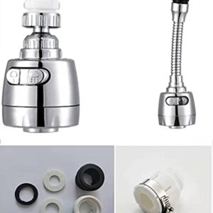 Furiencindy 2 faucet sprayer attachment, rotatable 360° faucet, with removable hose adapter attachment,splash-proof extension faucet, booster shower and water saving device, with two adjustment modes.