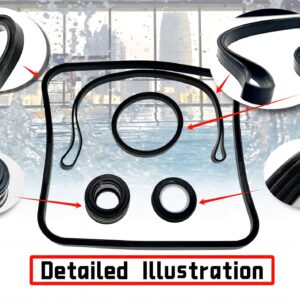 HCLLPS Super Pump Seal Replacement for Hayward Go Kit 3. All 3 Gaskets & Shaft Seal. Fits All SP1600, SP2600 in Regular, X, VSP Models. SPX1600TRA SP1600Z2 PS-201 SPX1600R SPX1600S SPX1600T Pool