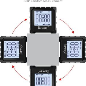 Digital Angle Finder with Laser - Magnetic Digital Angle Gauge Protractor,Cube Inclinometer with LCD Display for Accurate Measuring