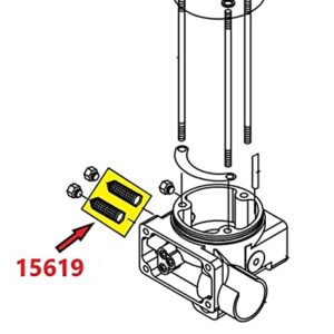 Professional Parts Warehouse Aftermarket Meyer 15619 Snow Plow Pump 1/2" Filter Set for E-Series Pumps