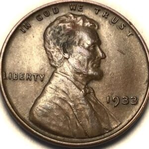 1933 P Lincoln Wheat Cent Penny Seller About Uncirculated