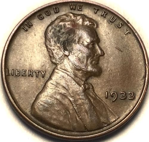 1933 P Lincoln Wheat Cent Penny Seller About Uncirculated