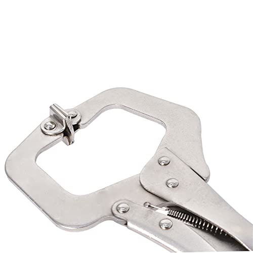 ALL-CARB 5Pcs Locking C-Clamp 11 Inch Welding Vise Grip Locking Pliers Swivel Pad for Home Farm and Automotive