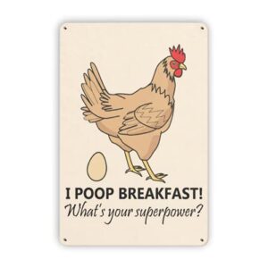 chicken coops signs chicken signs breakfast funny design metal signs chicken decor farm sign 8 x 12 inches