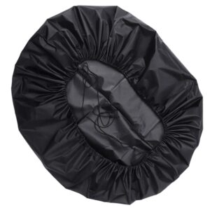 DOITOOL Outdoor Fire Pit Cover Round for Fire Pit 24 Inch, Heavy Duty Oxford Cloth Anti Full Coverage Patio Fire Pit Cover, Fireplace Cover with Drawstring Closure