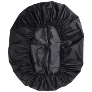 DOITOOL Outdoor Fire Pit Cover Round for Fire Pit 24 Inch, Heavy Duty Oxford Cloth Anti Full Coverage Patio Fire Pit Cover, Fireplace Cover with Drawstring Closure