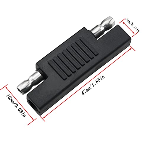 Mutai SAE Connector 4PCS Solar Polarity Reversing Plug Adapter for SAE to SAE Quick Disconnect Extension Cable Panel Battery Power Charger