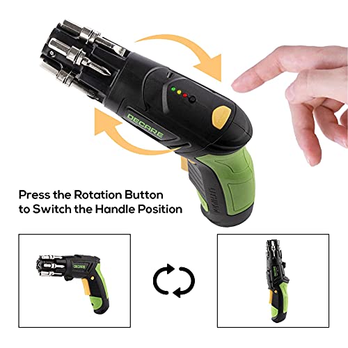 Decare Electric Cordless Screwdriver Rechargeable 3.6V Power Tools- Small Tool Set for Women and Men