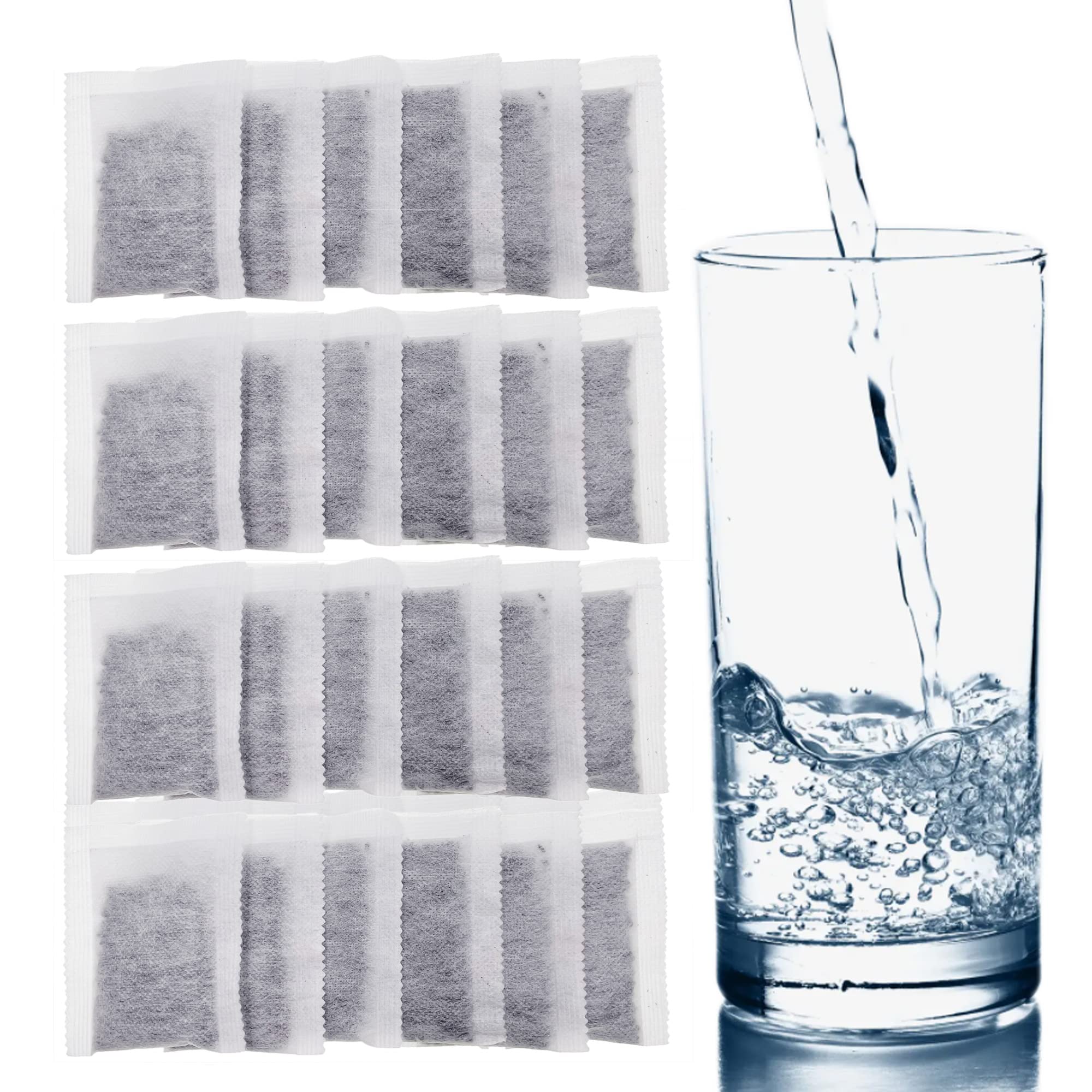 12 Pack Activated Charcoal Distiller Filters -Coconut Shell Activated Carbon Filter Sachets -Compatible with Megahome and other Countertop Distillers