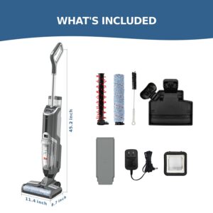 Stealth All in One Cleaner and Mop Shop Wet Dry Vacuums, Hard Floors and Area Rug, Gray