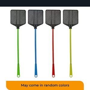 OFXDD Rubber Fly Swatter, Long Fly Swatter Pack, Fly Swatter Heavy Duty, Red and Blue Colors (3 Pack)