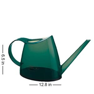 Indoor Watering Can for House Bonsai Plants Garden Flower Long Spout 40oz 1.4L 1/3 Gallon Small Modern Translucent (Red)