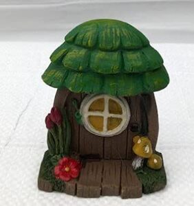 bonsai boy e3492 4 in. miniature leaf - capped door figurine