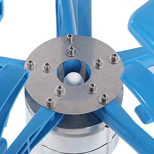 1200W Wind Turbine 5 Blade Wind Vertical Axis Generator Blue Electricity Producer Equipment for Boats Terraces Cabins or Mobile Houses Charging (24V)