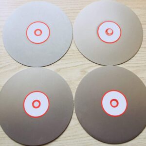 Bopfimer 4Pcs Diamond Polishing Disc 600 800 1200 3000 Grit 6Inch Flat Lap Grinding Wheel Lapping Grinding Disc Tool