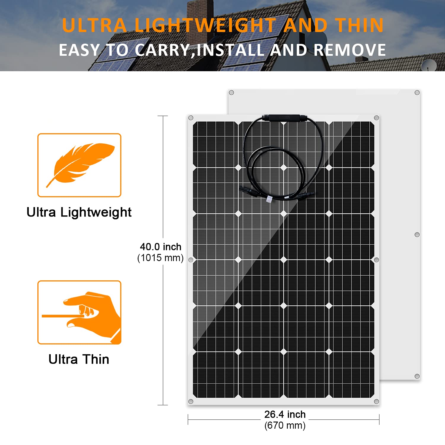 AUECOOR 640 Watts 12 Volts Solar Wind Hybrid System: 400W Wind Turbine Generator+ 2 pcs 120W Flexible Monocrystalline Solar Panels for Off Grid 12V Battery Charging RV Roofs Boats