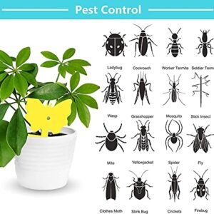 36 PCS Fruit Fly Trap Yellow Sticky Fungus Gnat Killer for Indoor and Outdoor Plant Insect Catcher for White Flies Mosquitos Fungus Gnats Flying Insects Houseplant Gift for Flower Lover