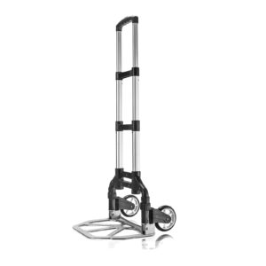 APOLLOLIFT Folding Hand Trucks, Stair Climbing Cart Heavy DutyPortable Folding Trolley for Upstairs Cargo Transportation, Adjustable Telescoping Handle 150lb Capacity | 39 Inch Tall Hand