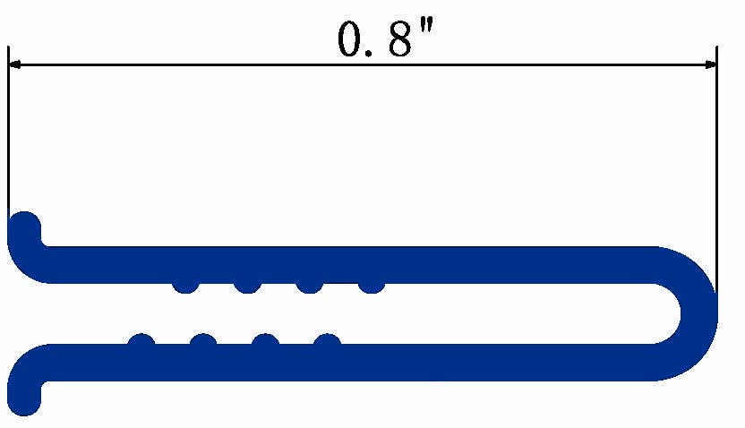 Nu Cobalt Blue Clip Liner Coping Strips (54 pcs) for Above Ground Swimming Pools (Package 5 for Pool Size: 30ft Round, 33ft Round, 18 x 34ft Oval and 23 x 41ft Oval)