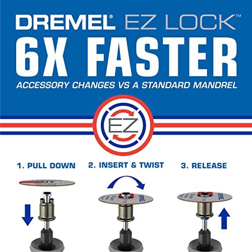 Dremel Max Life EZ545HP 1-12" (38.1mm) High Performance Diamond Wheel , Blue