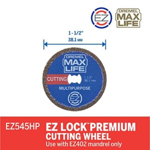 Dremel Max Life EZ545HP 1-12" (38.1mm) High Performance Diamond Wheel , Blue
