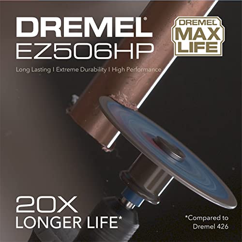 Dremel Max Life EZ506HP 1-12“ (38.1mm) High Performance Premium Metal Cutting Wheel, Blue