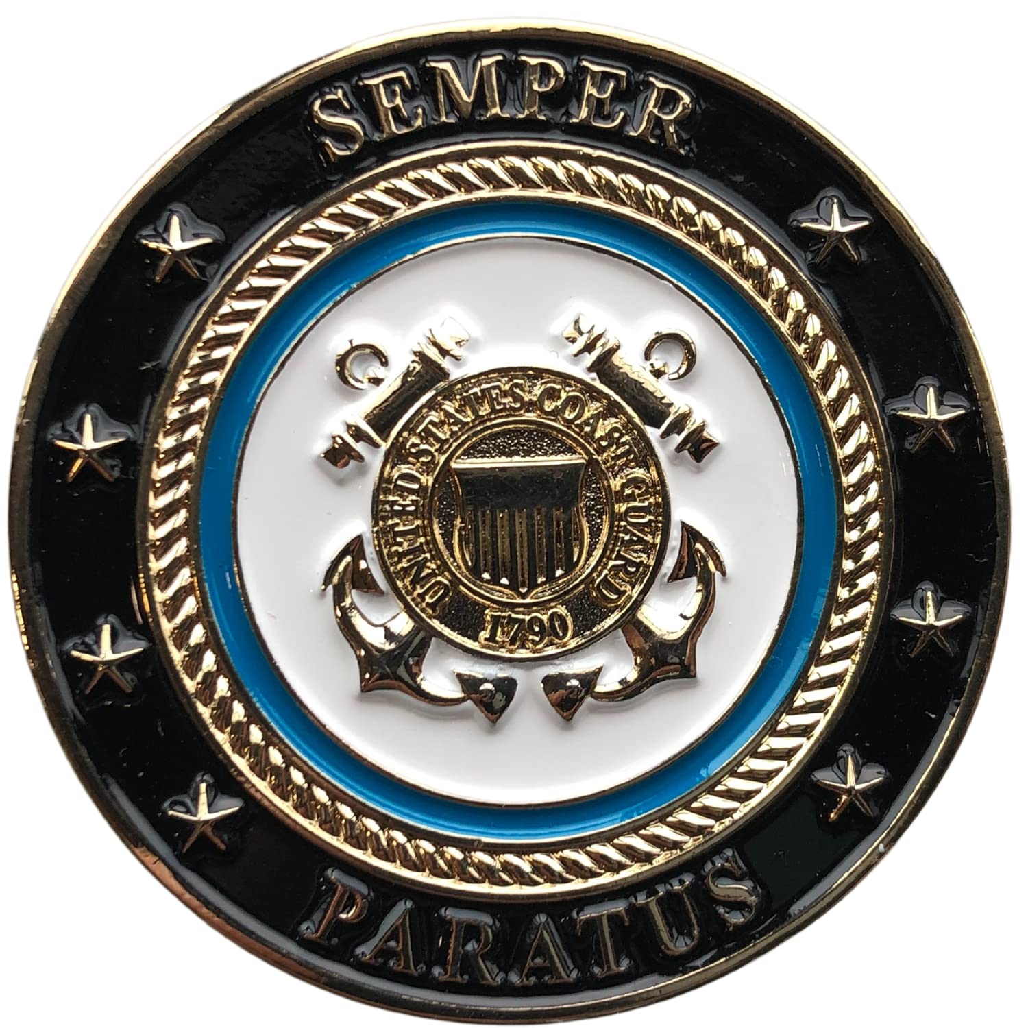 United States Coast Guard Retired USCG Semper Paratus Challenge Coin