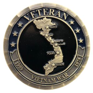 vietnam war veteran ribbon 1959-1975 challenge coin