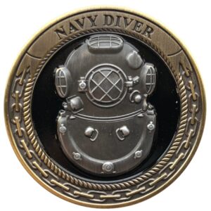 united states navy diver usn challenge coin