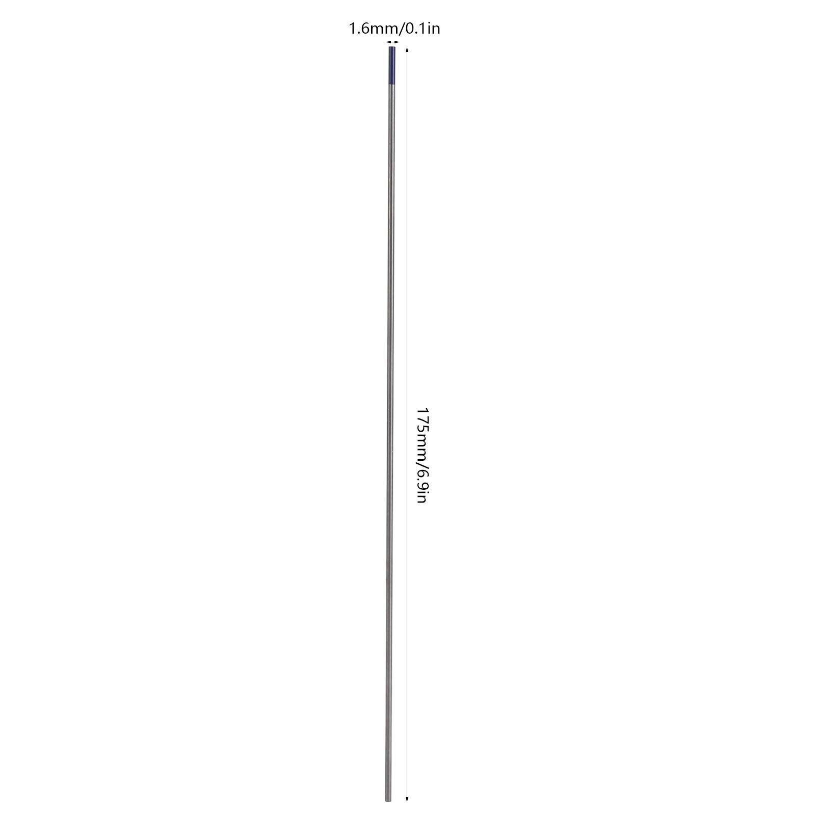 Welding Electrode, 1.6mm Rod Yttrium Tungsten Electrode WY20 Blue for Welding Thin Steel Blue