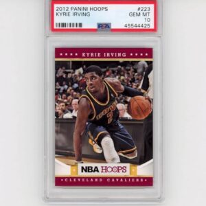 graded 2012-13 panini hoops kyrie irving #223 rookie rc basketball card psa 10 gem mint