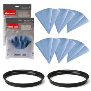 shop-vac 90107 paper disc filter reusable for most shop-vac wet/dry vacuum cleaners 5 gallon and above, replacement parts #9010700, 9013700, 6 pack