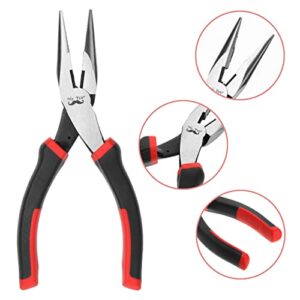 Mr. Pen- Needle Nose Pliers, 6 Inch, Long Nose Pliers, Needle Nose Pliers Tool, Pliers Needle Nose, Long Nose Pliers with Cutter, Wire Wrapping, Crafts, Jewelry Making Supplies
