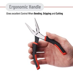 Mr. Pen- Needle Nose Pliers, 6 Inch, Long Nose Pliers, Needle Nose Pliers Tool, Pliers Needle Nose, Long Nose Pliers with Cutter, Wire Wrapping, Crafts, Jewelry Making Supplies