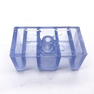 49mm Anti-Collision Block for Shower Room Glass Sliding Door Shower Door Bottom Guide Assembly Clear (4Pcs)