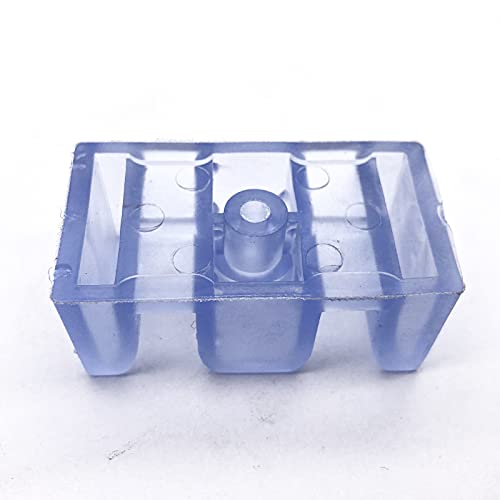 49mm Anti-Collision Block for Shower Room Glass Sliding Door Shower Door Bottom Guide Assembly Clear (4Pcs)