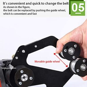 Belt Sander Attachment,Adapter Angle Grinder Bearing Sanding Support Tool Pipe Tube Bracket Accessories Cast Iron ABS Polishing Professional Accessories (5/8”-11 UNC)