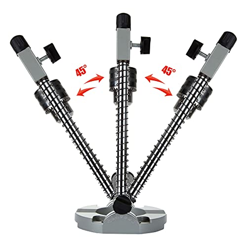 Acrux7 Multi-Angle Drill Guide with Chuck, Drill Press Stand, Adjustable Angle Drill Holder Guide, Stand Drill Guide Attachment for 1/4 In and 3/8 In Drills