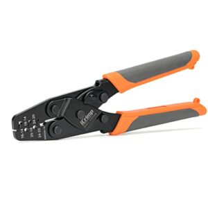 icrimp iwc-1424a crimping tools for deutsch dt series stamped & formed contact, open barrel terminal crimping tool, awg14 to awg24 wire crimper