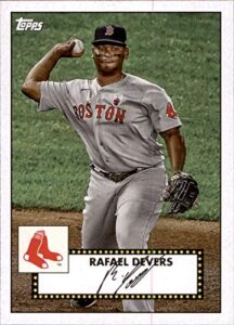 baseball mlb 2021 topps 1952 topps redux #t52-29 rafael devers nm-mt red sox