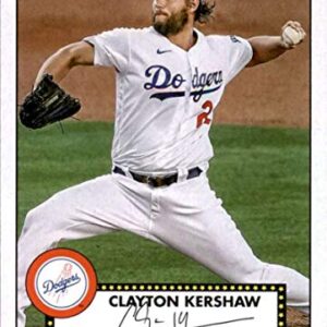 Baseball MLB 2021 Topps 1952 Topps Redux #T52-40 Clayton Kershaw NM-MT Dodgers