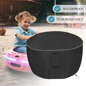 YUYAKACover Electric Ride On Bumper Car Cover,Kids Bumping Toy Gifts Cars Cover,Waterproof Toy Cover for Toddler Bumper Car Outdoor 28"D x 18"H,Black