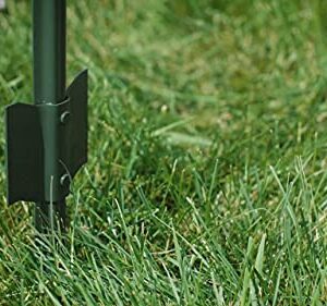 VASGOR 5 Feet Sturdy Duty Metal Fence Post – Garden U Post for Fencing - 10 Pack