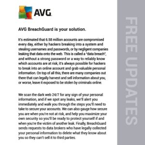 AVG BreachGuard 2021 | Online Privacy and Security | 1 PC, 1 Year [Download]