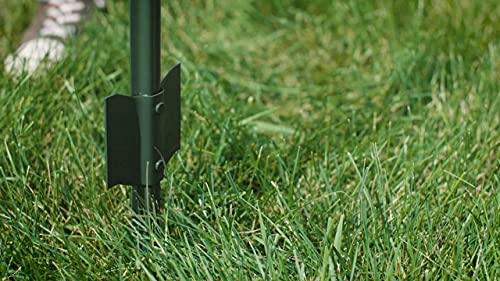 VASGOR 6 Feet Sturdy Duty Metal Fence Post – Garden U Post for Fencing - 10 Pack