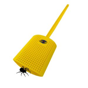 Swat-N-Scoop Heavy Duty Fly Swatter and Spider Catcher and Release (Pack of 3). Insect Fly Catchers for Inside Home. House Fly Killer or Humane Bug Catcher with Built in Insect Scoop.