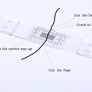 Concrete Crack Monitor, Crack Monitoring Record Standard Tell-Tale Crack Monitor for the Standard and Corner Tell-Tale (`1PC)