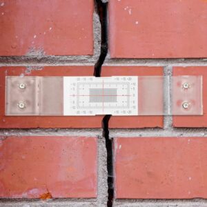 Concrete Crack Monitor, Crack Monitoring Record Standard Tell-Tale Crack Monitor for the Standard and Corner Tell-Tale (`1PC)