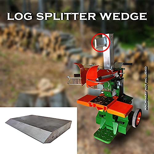 SIMOND STORE Manual Log Splitter Wedge, 6 Inch L X 4 Inch W X 1 Inch Thick, Heavy Duty Wood Splitter for Wood Stove Fireplace Fire Pit Kindling Fire Starter Logs